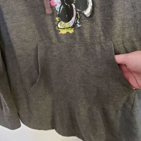 Disney Minnie Mouse Hooded Long Sleeve Kangaroo Pocket Top Size XL Juniors - Picture 3 of 7